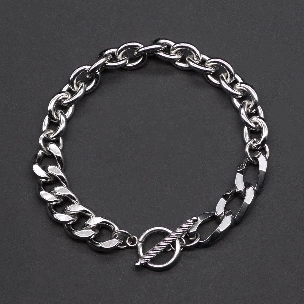 IMI Korean Style Chunky Chain Bracelet - Hip Hop Titanium Steel Jewelry YL623