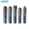 Original VGR 108 Multi-functional Hair Clipper 5-in-1 Rechargeable Shaving Nose Sideburns Electric Trimmer for Men Electric Digital Display LED Shaver