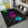 Dywan z serii Pets Footprint Sole 3D, duży, dywanik do salonu, sypialni, sofy, wycieraczka, dekoracja, dziecięca antypoślizgowa mata podłogowa