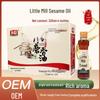 Подарочная коробка кунжутного масла Henan Specialty - 4 бутылки по 220 мл, каменного помола, экстрагированное водой, качество первого сорта