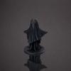 Umbra Studio 3D Printed Cute Ghost Figurine, Minimalist Home Decor, Matte Black & White Dual Colors, Stable Base for Living Room Entryway Halloween