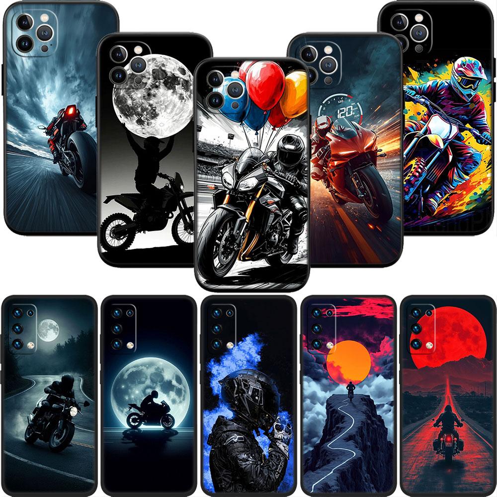 LO95 Motorcycle Racing Soft Shell Phone Case for iPhone SE X XS XR 11 16E 17 Pro Max Air 8 7 6 6s Plus