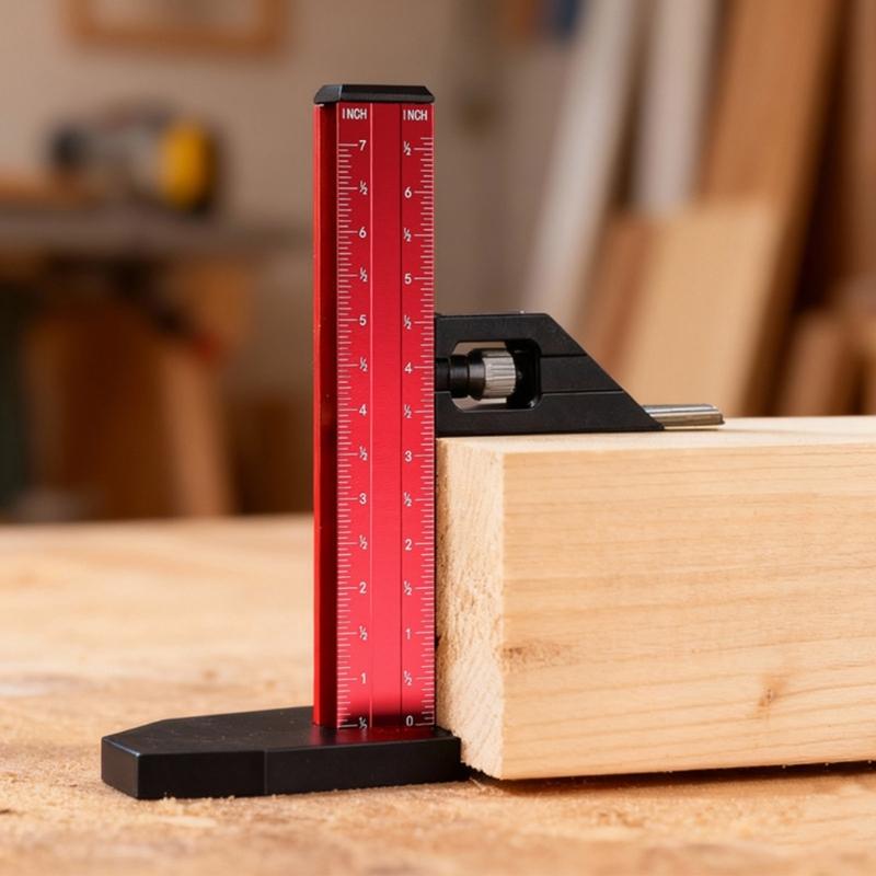 Lightweight Aluminum Height Gauge Solid Design 284g Weight Easy Portability for Workshop and Home Use