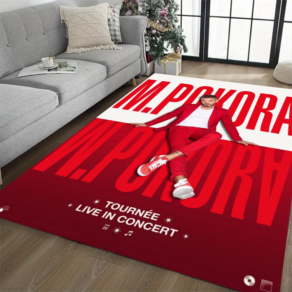 M Pokora Music Carpet Design For Entryway Dormitory Outdoor Dining Room Antislip Carpet Decorate Offices Luxury Gift For Birthday Christmas Wedding