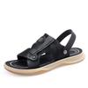 FashionNew Arrival Hot Sale Men's Sandals Non-slip Casual Leather Soft Slippers Dual-Purpose Open-toe Summer Shoes Versatile Half Drag