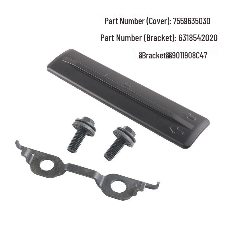

Смужка оздоблення даху Toyota Land Cruiser Сумісна з 75596-35030, 90119-08C47, 63185-42020 чорний