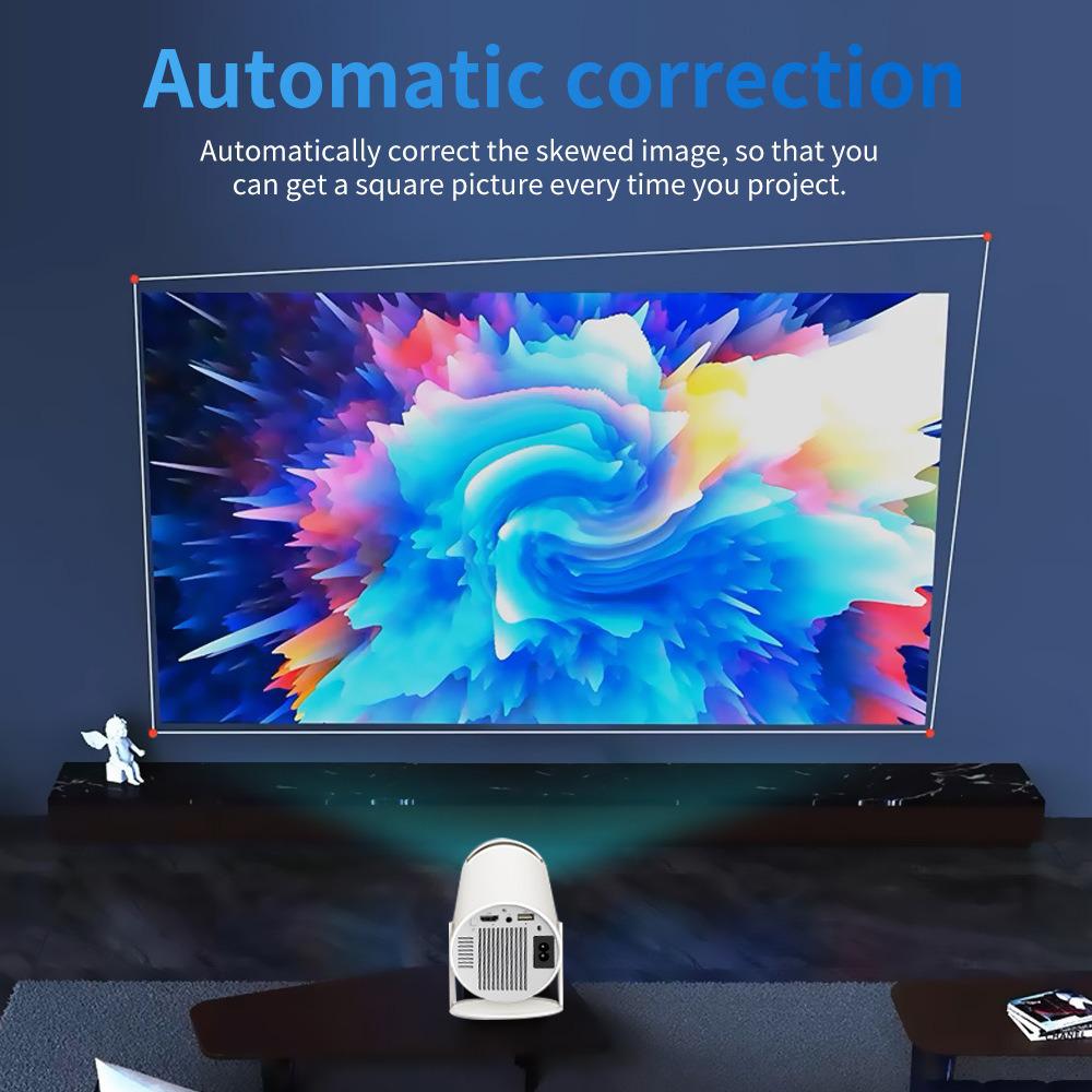 New HY300 4K Mini Game Console Projector: Portable, Interactive Family Entertainment with Wireless Controller