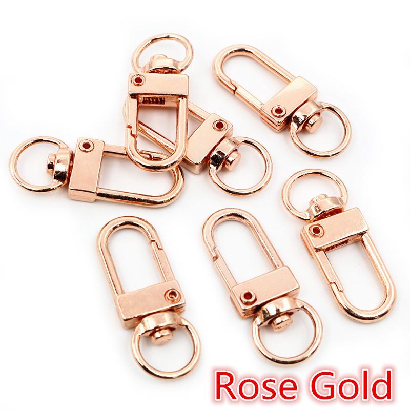 10pcs Snap Lobster Clasp Hooks Gold Silver Plated 5 Colors DIY Jewelry Making Findings for Keychain Neckalce Bracelet Supplies