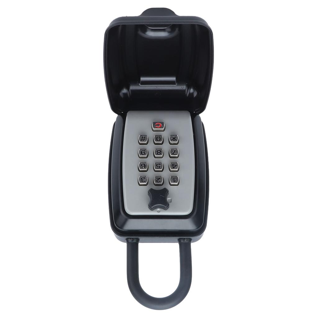 Key Locks Storage Box Large Capacity Safe 4 Digit Combination Wall Mounted Alloy Password Lock