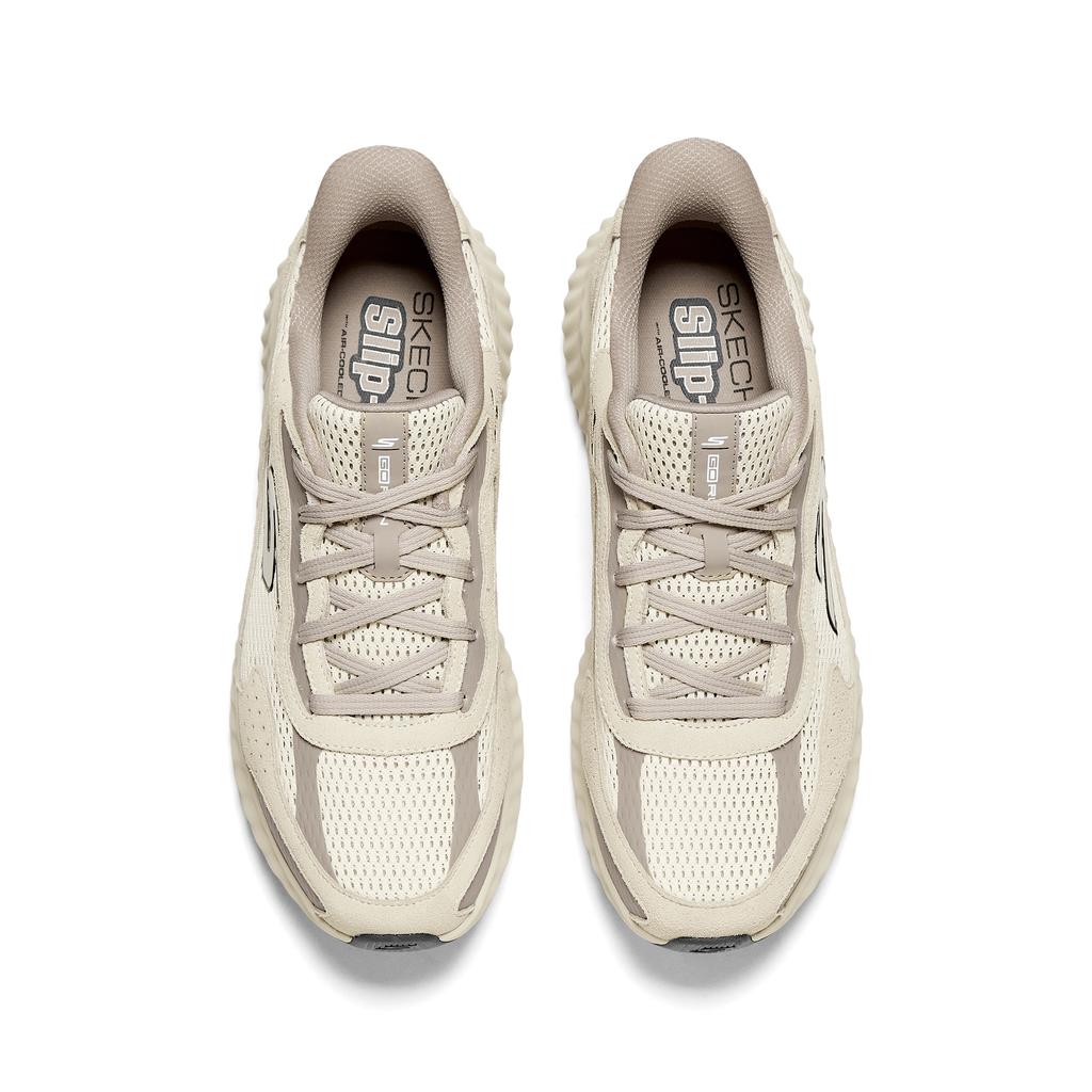 Skechers Go Run Now Comfortable Versatile Durable Breathable Low-Top Running Shoes Men Sneaker Beige 220394-TPE