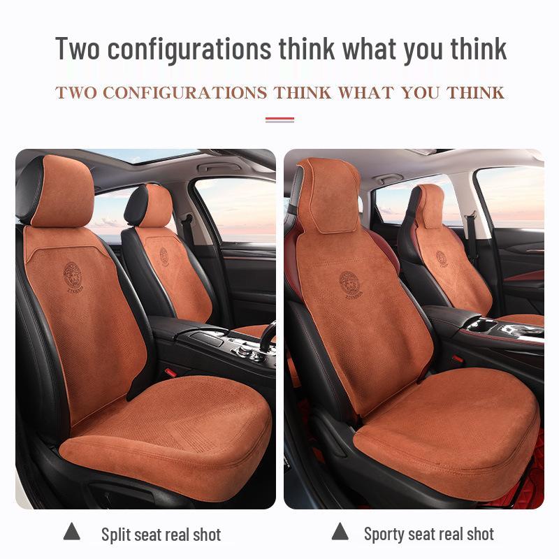 Cross-Border Universal Suede Seat Cushion: Breathable, Ventilated & All-Season Comfort