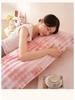 Double-Sided Thick Bubble Milk Velvet Long Pillowcase - Solid Color & Coral Fleece for Winter Couples