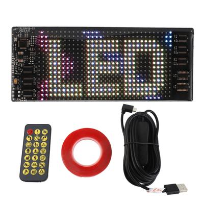 LED-Autoschild, flexibles LED-Matrix-Panel, App-Steuerung, benutzerdefiniertes Textmuster, digitales Schild, programmierbar