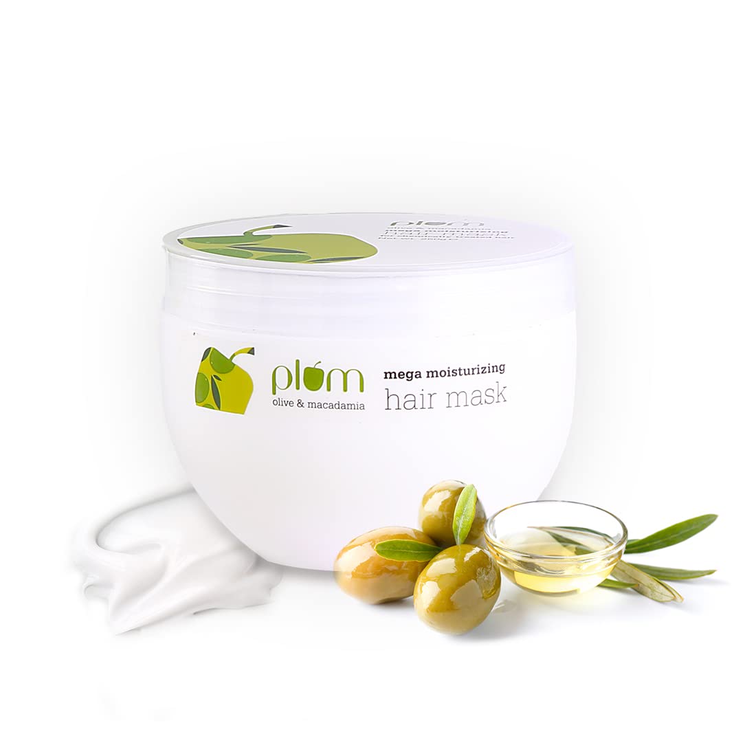 

Plum Olive & Macadamia Mega Moisturizing Hair Mask 250ml | Deep Hydration Hair Treatment for Men & Women