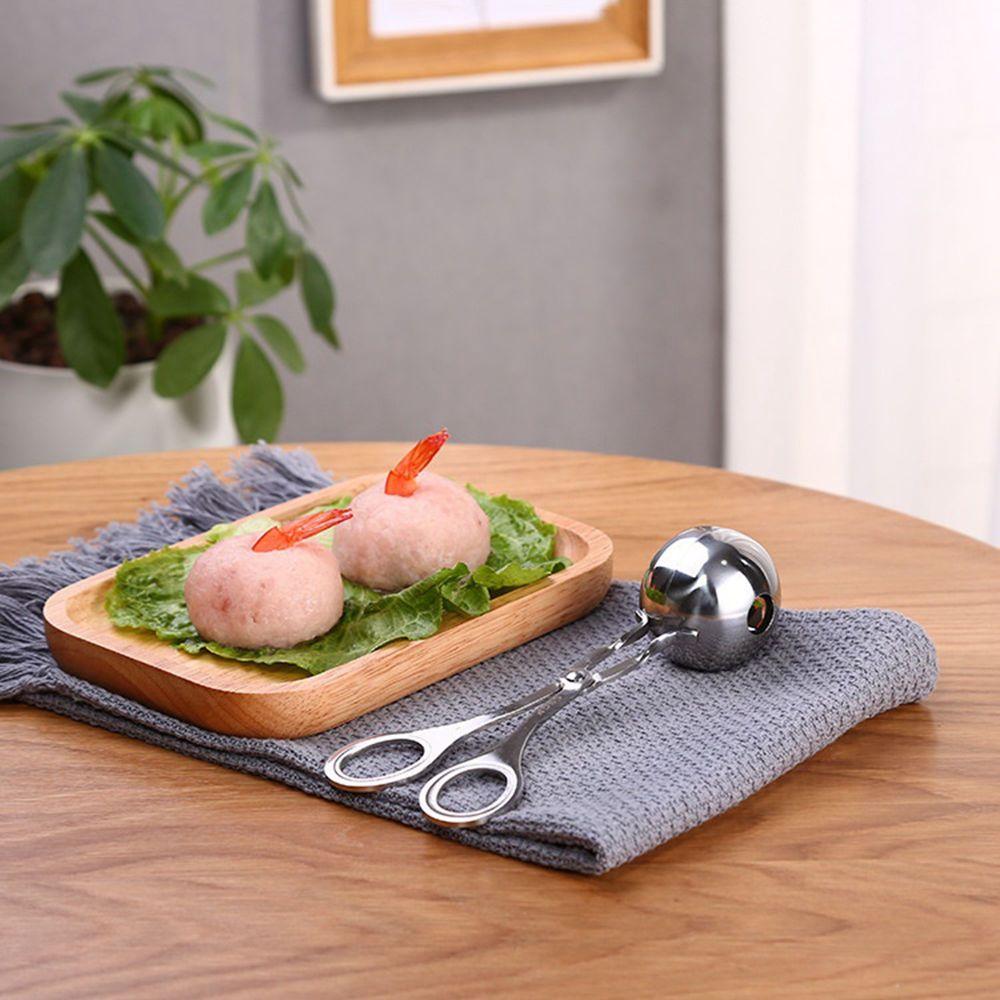 Meatball Mold Stainless Steel Silver Kitchen Utensil Kitchen Tools Meatball Maker Meatball Spoon