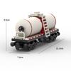 Kreative DIY-Expertenideen Tankwagen Zug MOC Öltanker Eisenbahnsystem Express Bausteine Stadtserie Waggon Baustein Spielset Spielzeug Spielsets