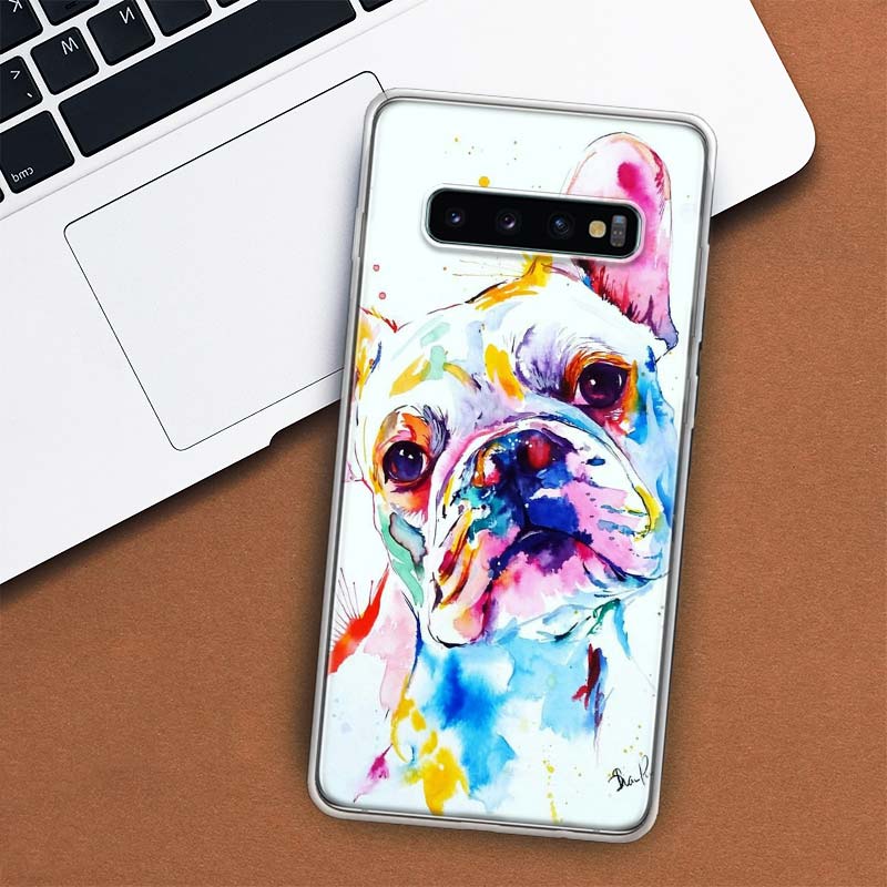 Französische Bulldogge Hund Mops Handyhülle Für Samsung Galaxy S10 Plus S20 FE S21 S22 Ultra S10E S9 S8 + S6 S7 Edge Lite Hülle Coque