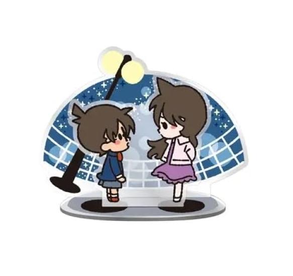 

Sega Lucky Lottery Detective Conan Memorial Cut I Prize Acrylic Stand with Background Conan Edogawa Ran Mori
