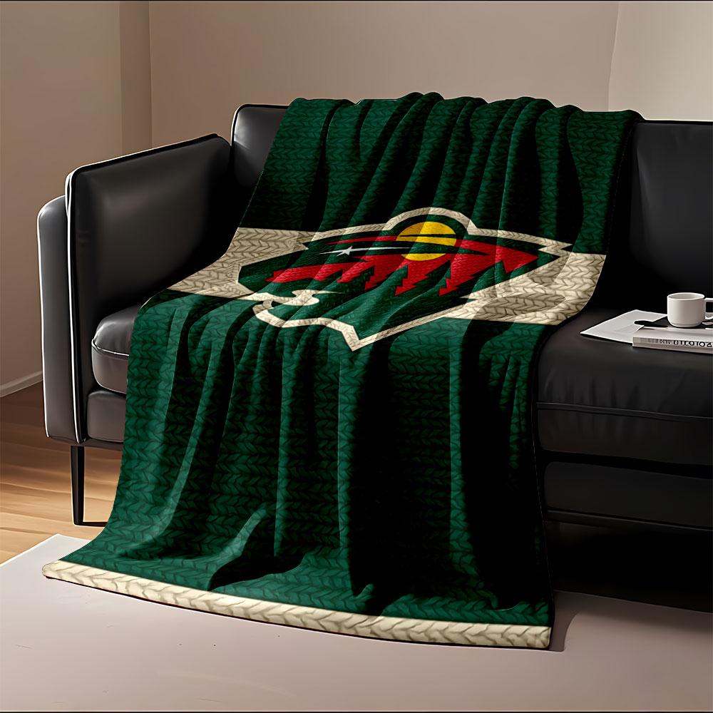 Green Wilderness Knit Design Print Blanket Soft and Cozy Perfect for the Living Room Bed Sofa or a Nap,gift