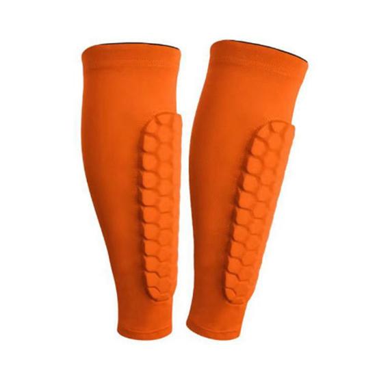 1 stk Fotballleggbeskytter for Barn Ungdom Voksen Leggkompresjonserm med Vaffelpute for Baseball Boksing Fotball