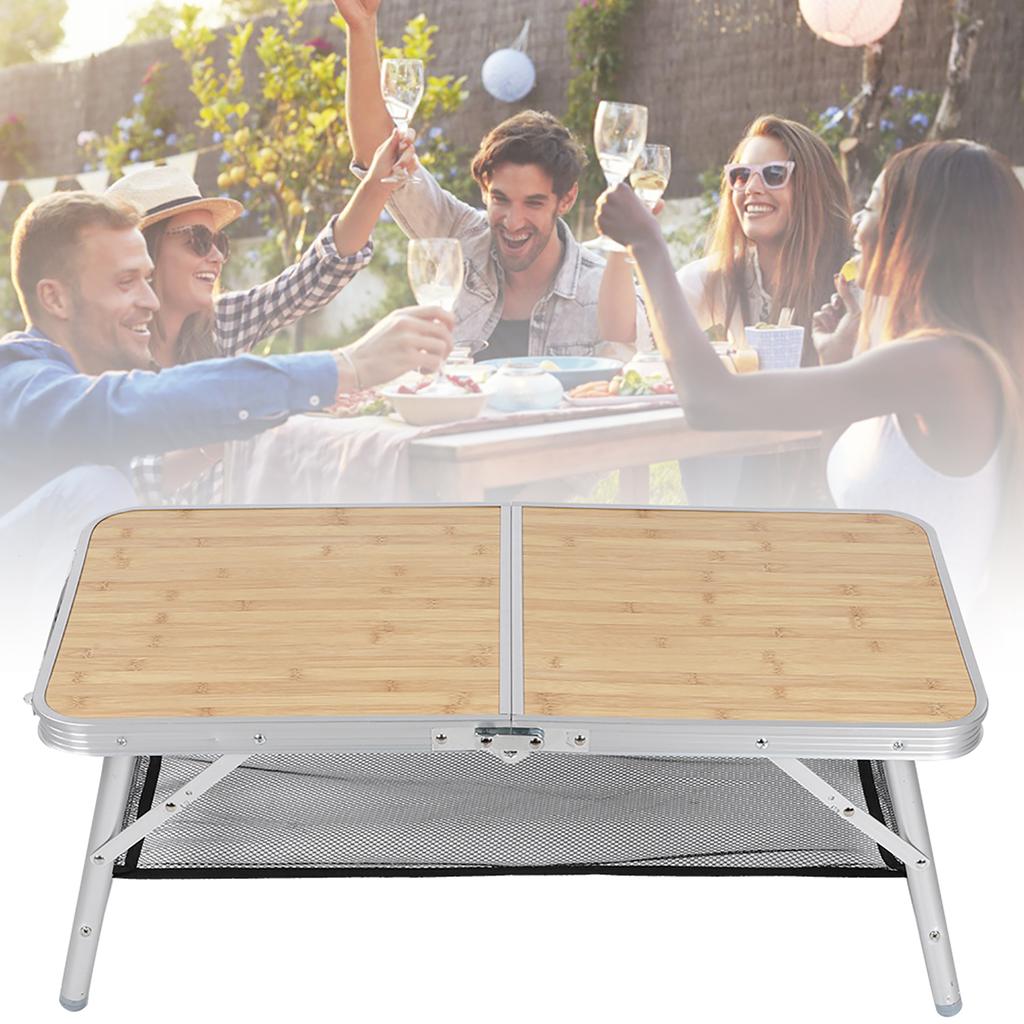 Aluminum Alloy Outdoor Camping Folding Table BBQ Picnic Metal Foot Pipe Foldable Desk for Travel Use BBQ Table Camping Table