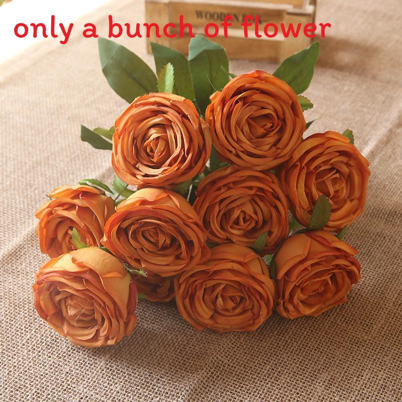 Rose Wall Decor Artificial Flowers For Wedding Home Photography With Silk Material
