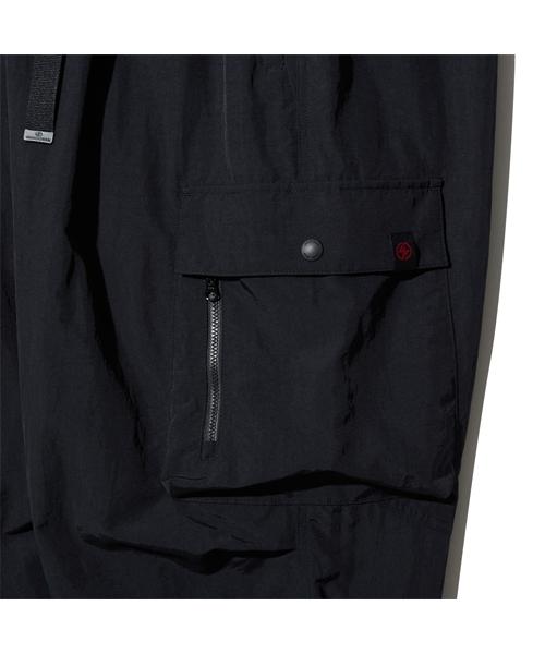 WANGGWAN Nylon Elastic Waist Wide Cargo Work Pants