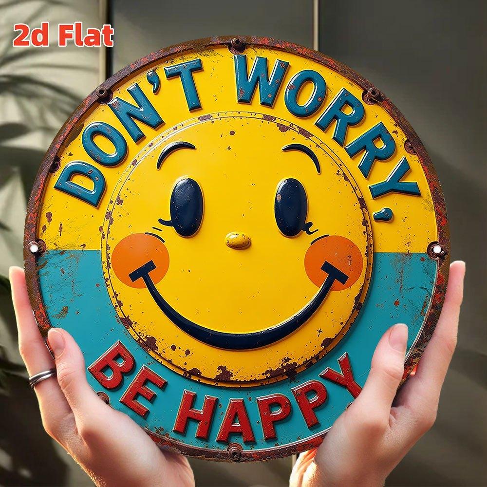 

Не волнуйтесь! Будь счастлив! Знак . Водонепроницаемый мотивационный декор для офиса, спортзала или школы. чистый