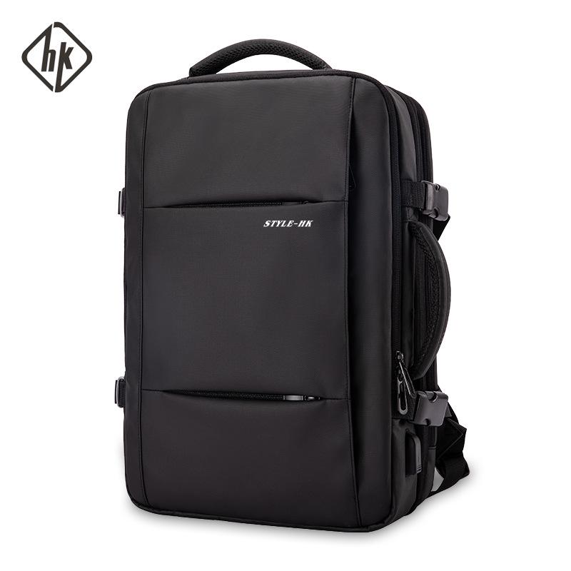 

Рюкзак большой вместимости с расширением и отделением для сухого/влажного для деловых поездок и путешествий 19-inch чёрный