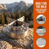 Ultralight Alcohol Stove With Support Stand Camping Stove Durable Spirit Burner Stove  Hiking