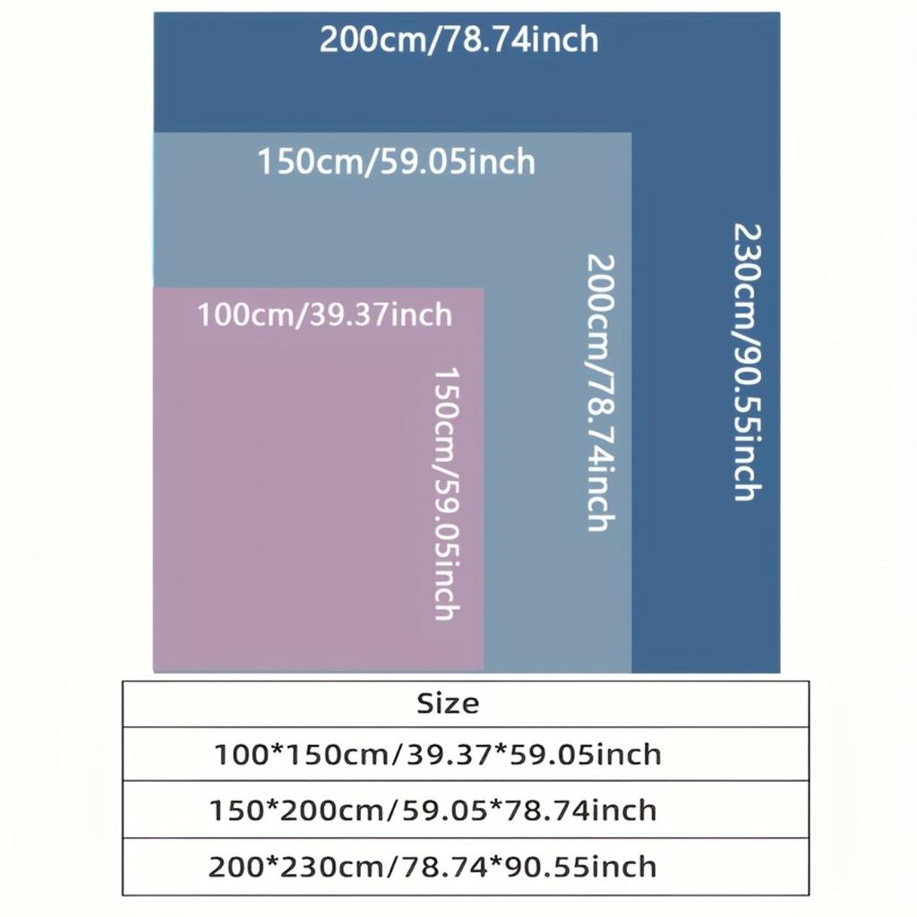 200*230CM 1 Stück Kühle Sommerdecke. Die Decke ist dünn, atmungsaktiv und maschinenwaschbar, geeignet für heiße Schläfer mit Luftkühlung.