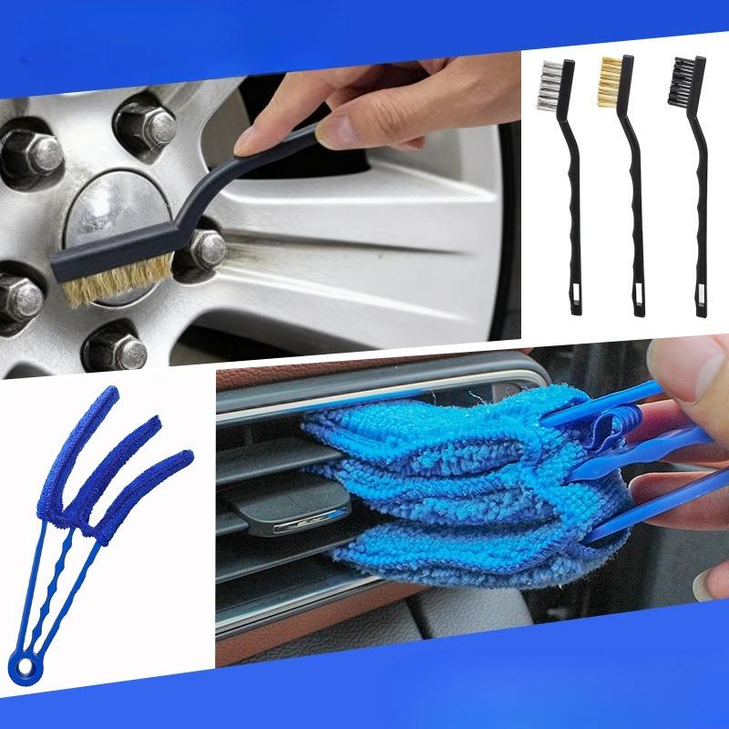 29pcs Car Cleaning Kit with Ultra-Soft Car Detailing Brushes, Car Washing Kit Cleaning Wheels Interior Leather Dashboard Vents