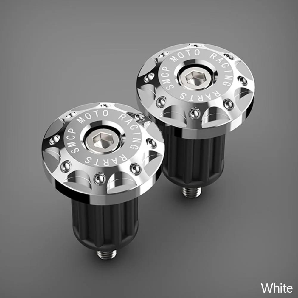 2Pcs CNC Motorcycle Handlebar Grips Bar End Cap Plugs Slider Aluminum for 16-18mm Motorbike Handle