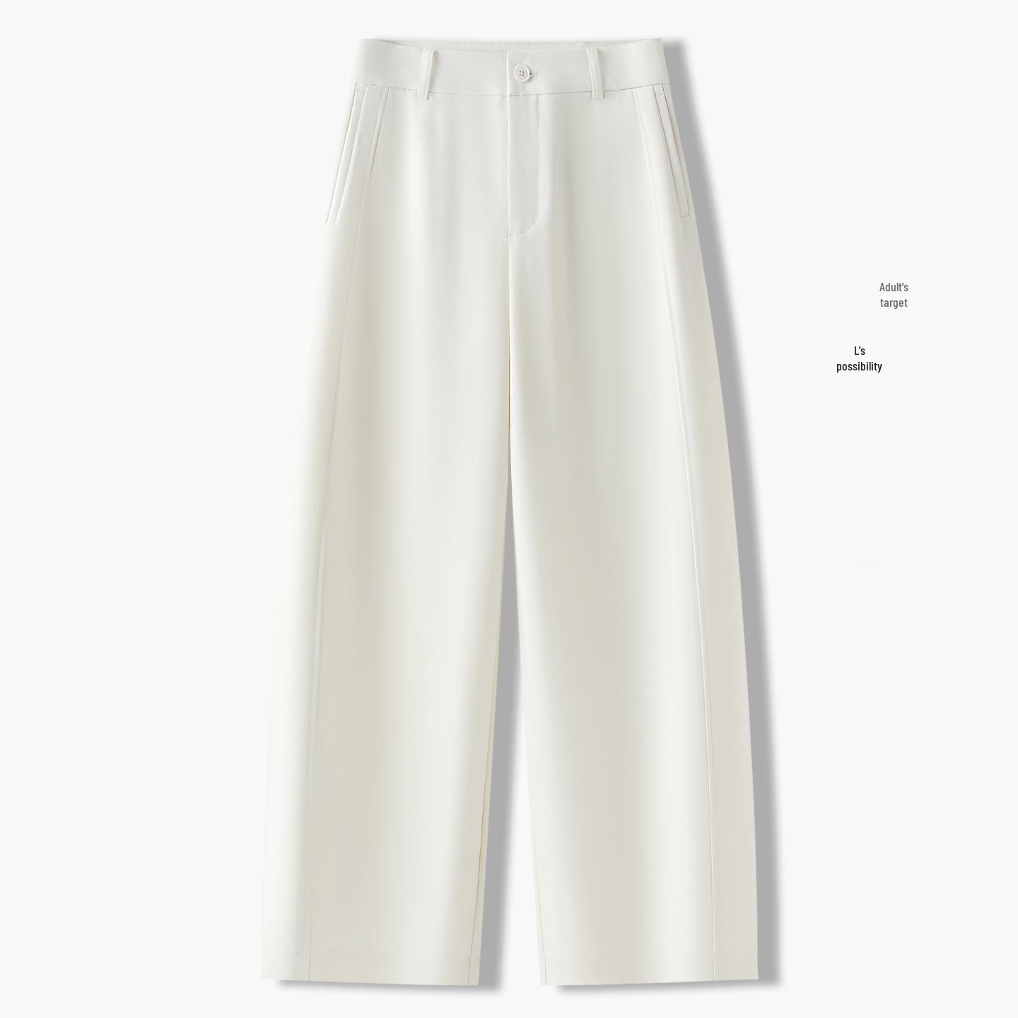 

Elegant Women s High-Waisted Wide-Leg Pants - Slimming and Versatile 2026 Spring Style M / 27 [95-105 lbs] кремовый/белый