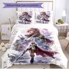 3pcs Duvet Cover Set (1*Duvet Cover + 2*Pillowcase, Without Core), Final Fantasy Print Soft All‑Season Bedding Set, Home Bedroom Decor Gift