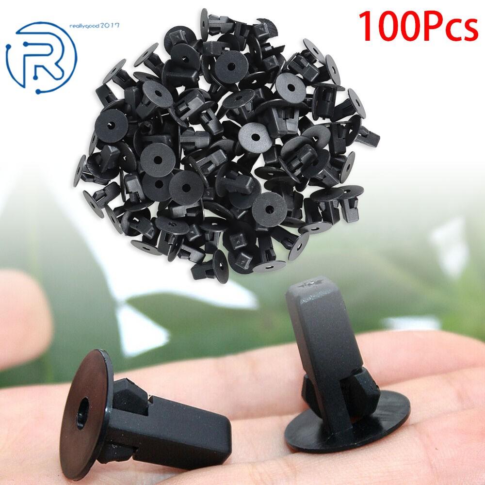 Plastic 100pcs For Toyota Car Fastener Clips Bumper Inner Fender Rivets Push