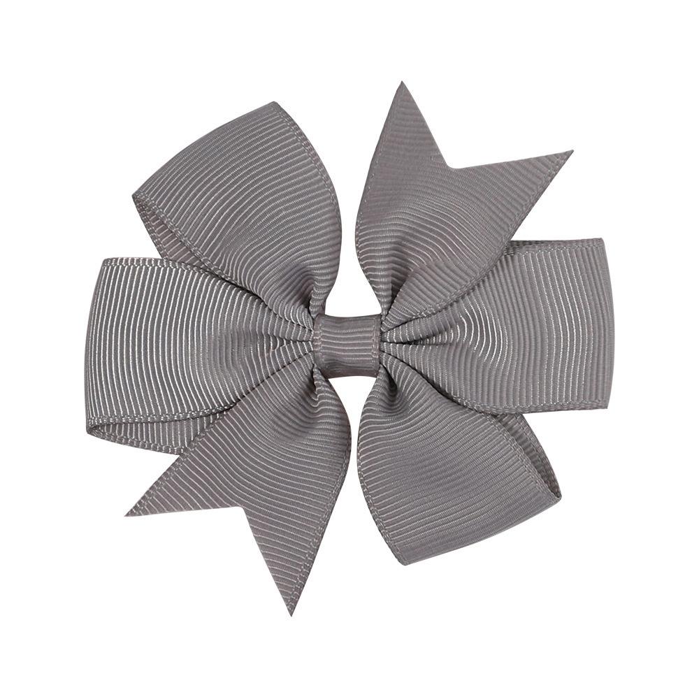 20Pcs Children Hair Clip Bow Hair Clip Sweet Princess Hair Clip Tailcoat Ribbed Satin Ribbon Baby Hair Accessory