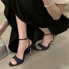Fashion SUOJIALUN 2025 New Brand Women Sandal Shoes Fashion Thin High Heel Ladies Sexy Gladiator Shoes Open Toe Ankle Strap Dress Pumps