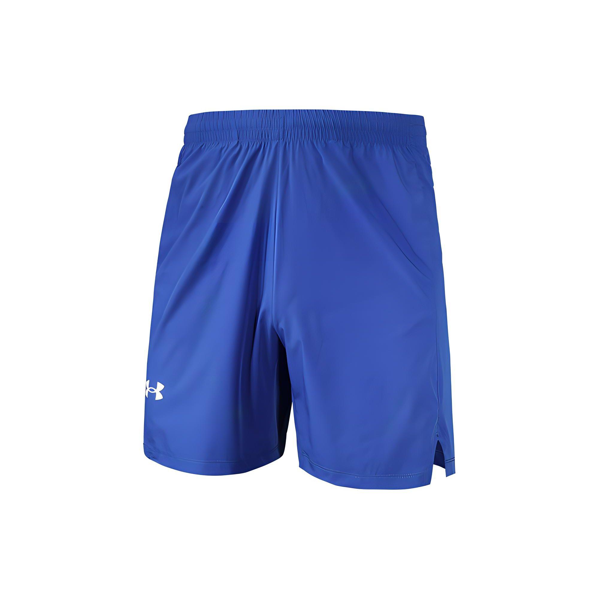 

Under Armour Pure Color Logo Быстросохнущие дышащие эластичные шорты на талии Спортивные тренировочные тканые облегающие шорты Мужские штаны Королевского синего цвета 22500209-400 M