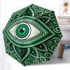 1pc Eye Mandala Automatic Folding Umbrella - Design, Durable Iron Frame for Travel, Outdoor, Beach Fashion Accessory A0920029