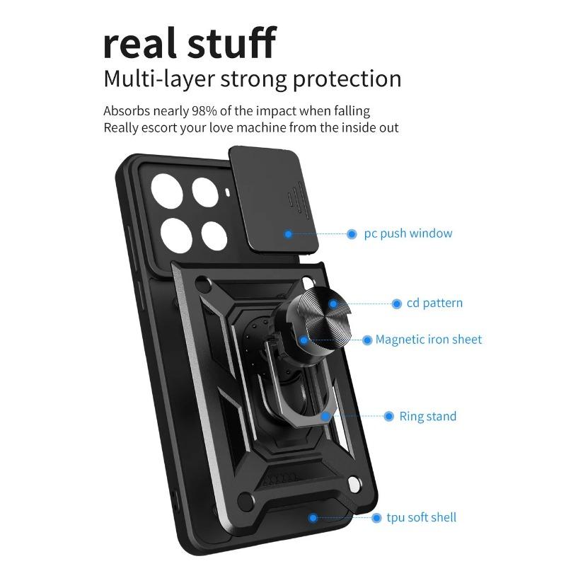 Kamera schützen fall für INFINIX Hinweis 40 Pro + Note40 Hinweis 30 VIP 30i 30 Pro Null 30 Infinix Smart 8 7 Armor Hybrid Ring Abdeckung