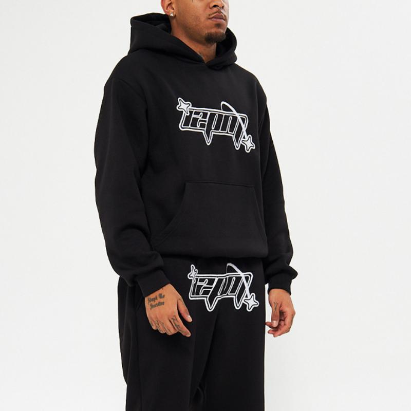 Volná mikina s kapucí s hip-hopovým street vzorem Y2K pro muže a ženy