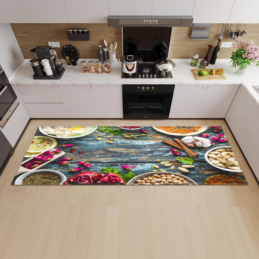 Kitchen Mat Entrance Door Mat Living Room Bedroom Long Carpet Corridor Non-slip Floor Children's Carpet