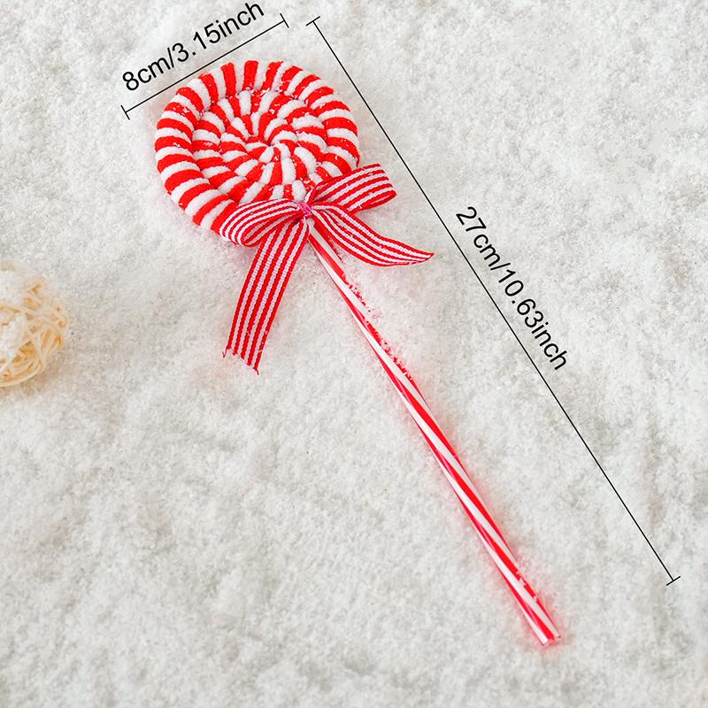 

1 шт. DIY Цветочная композиция «Леденец», Тканевая декоративная полоса, Полосатый помпон, Колокольчики, Праздничный декор, Красно-белый леденец, DIY центральный элемент