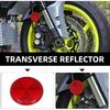 10 Pack Red Self Adhesive Round Reflectors, Road Safety Stick-On Rear Reflectors For Trailer Caravan Truck Lorry Or Agricultural Machines