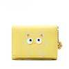 New Cute Cartoon Cat Coin Purse Girl's Short PU Tri-fold Change Pockets Children Small Wallet for Girl Student Clutch Card Holder Money Clips