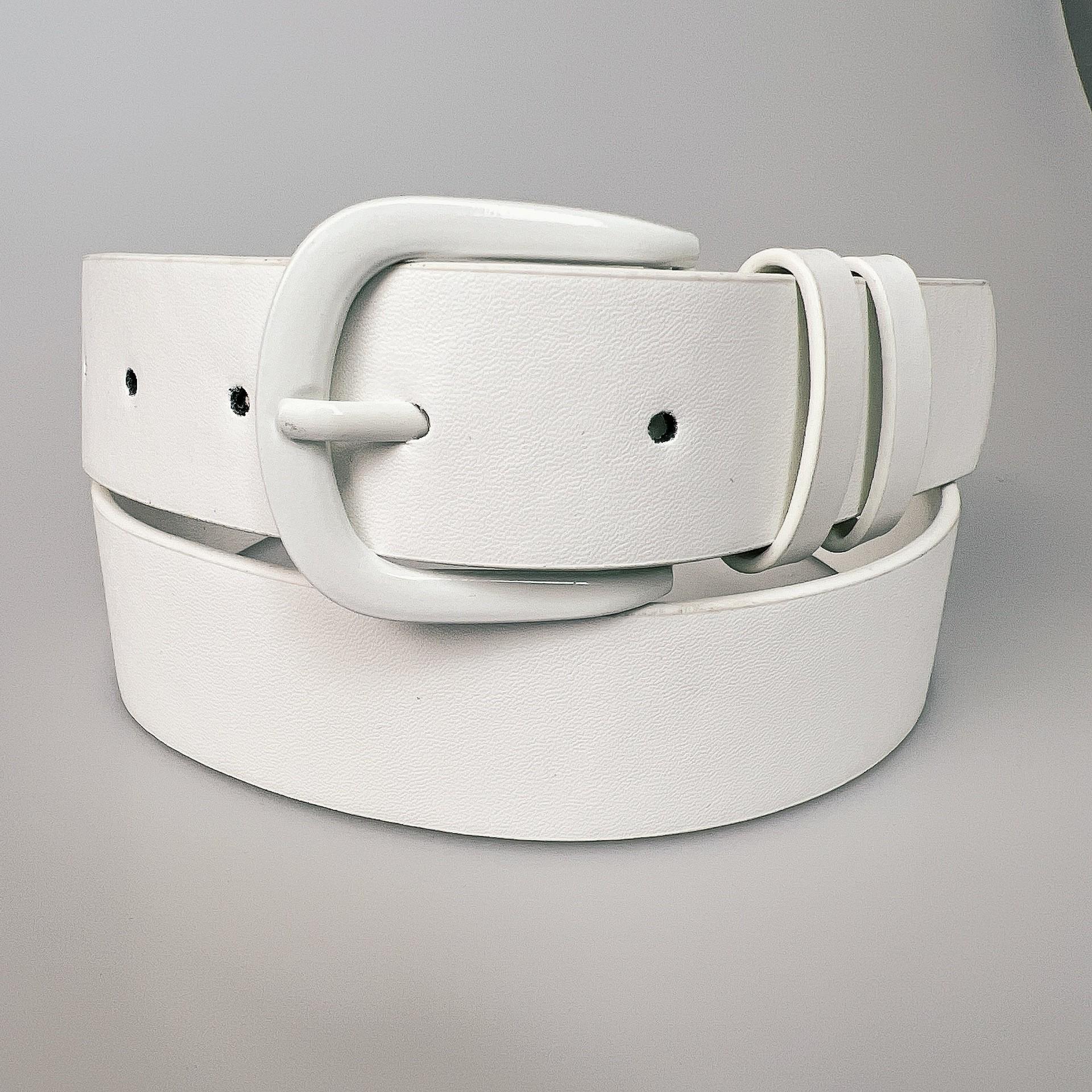 

Женский универсальный ремень из искусственной кожи для платьев и пальто 100 белый