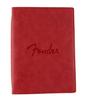 Fender Vegan Leather Music Notebook In Dakota Red