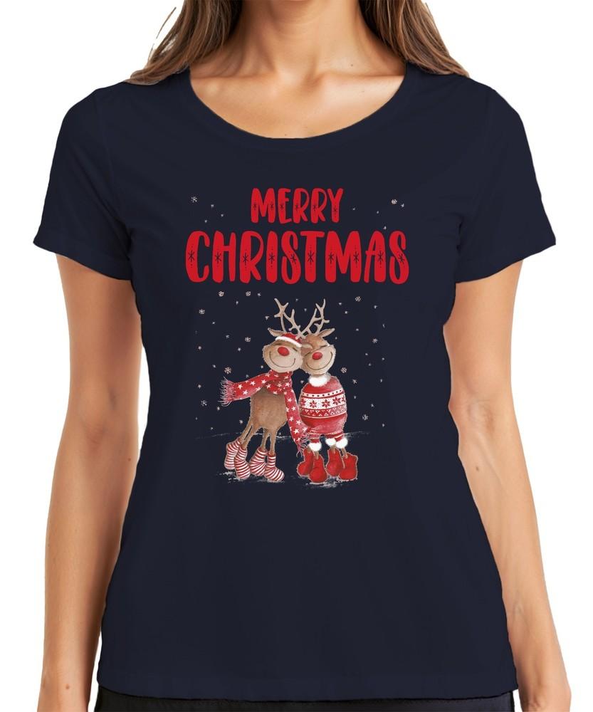 Merry Christmas Reindeer Pair Rudolph Christmas Xmas Gift Xmas S