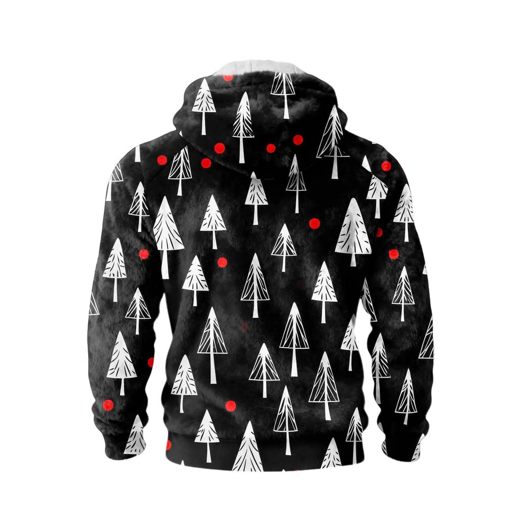 Herr Långärmad Ledig Flanell Huvtröja